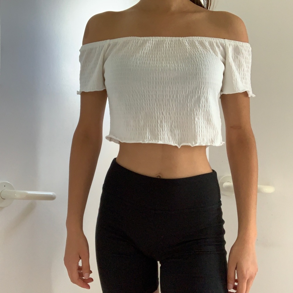 Forever 21 white off the shoulder top